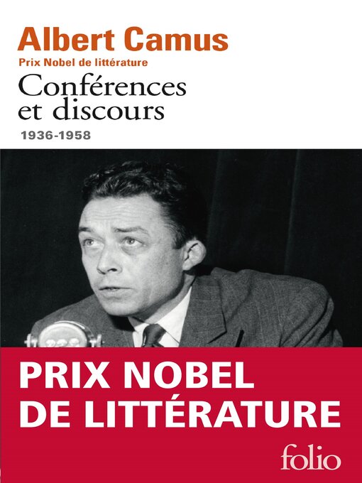 Title details for Conférences et discours (1936-1958) by Albert Camus - Available